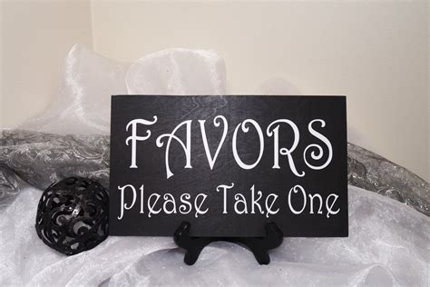 Favors Please Take One Wedding Sign Favors By Craftywitchesdecor