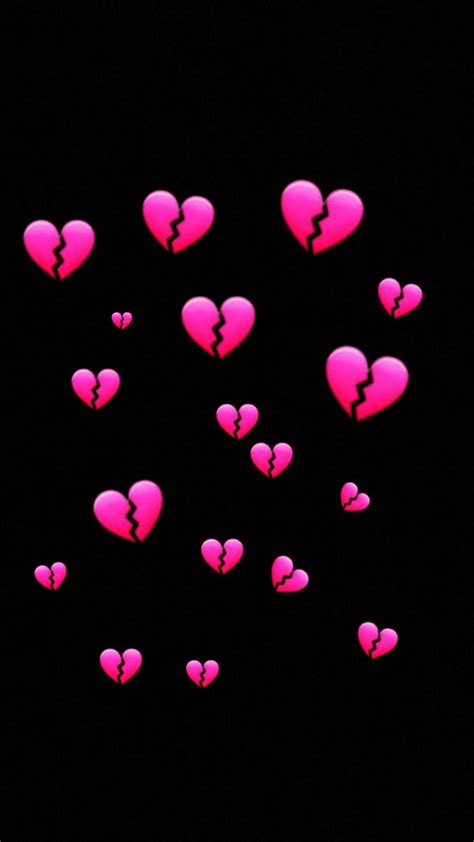 Download Pink Broken Heart Iphone Wallpaper