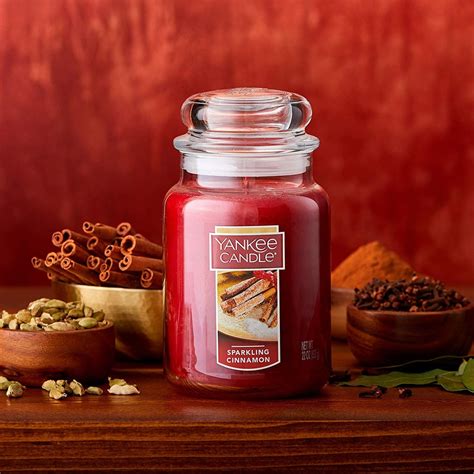 Sparkling Cinnamon Yankee Large Jar Candle The Best Candles On Amazon For Fall 2019 Popsugar