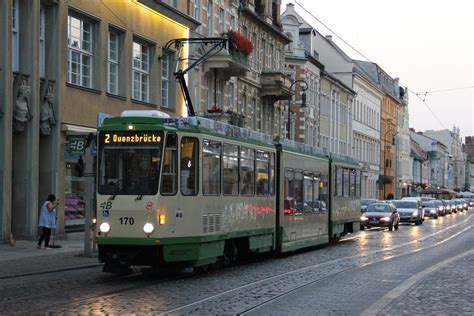Brandenburg Tram 170 Steinstrabe Brandenburg 2016 Flickr