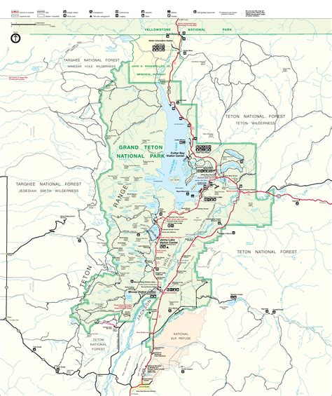 Grand Teton National Park Map Full Size Ex