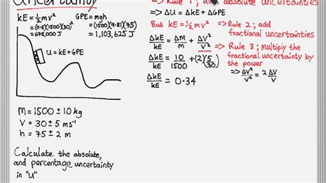 It may seem obvious but if the units are not the same the absolute uncertainty takes on a completely different meaning. Spice of Lyfe: Physics Uncertainty Formula