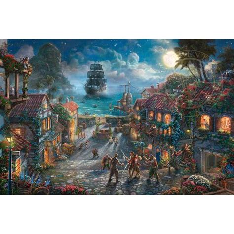 Thomas Kinkade Disney Parks Exclusive Pirates Of The Caribbean Jigsaw