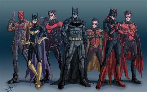 Wallpaper 2560x1600 Px Batgirl Batman Batwoman Nightwing Red