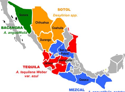 Sampling Regions Of Mexican Agave Spirits Download Scientific Diagram