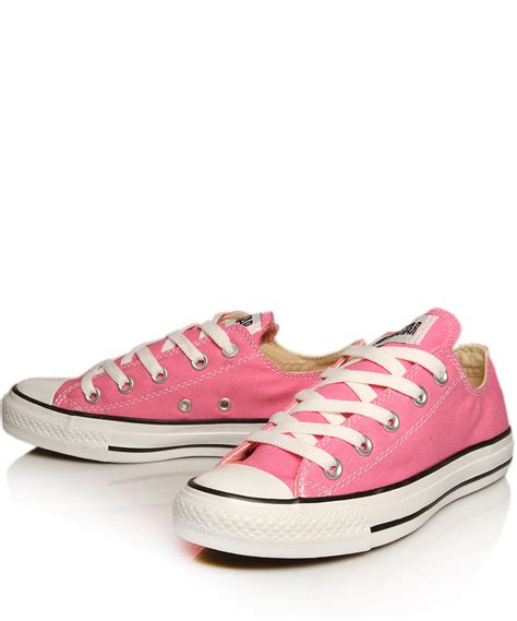 Lyst Converse Pink Chuck Taylor All Star Low Trainers In Pink