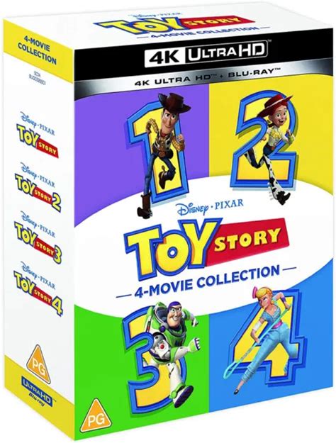 Toy Story 4 Movie Collection 4k Uhd Blu Ray Complete Disney Pixar