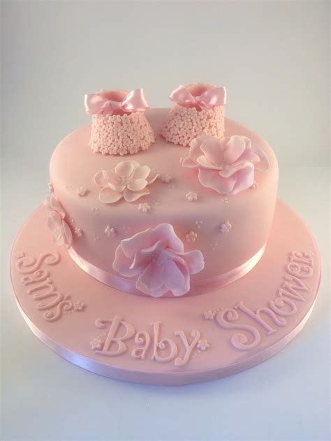 Pretty Baby Girl Cakes Baby Dedication Cake Baby Reveal Cakes