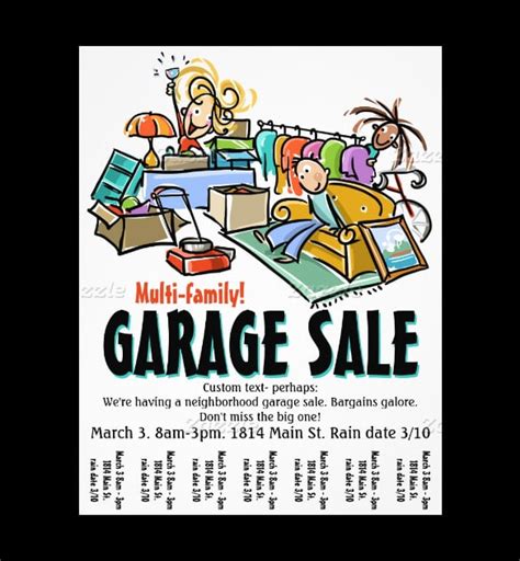 21 Best Yard Sale Flyer Templates And Psd Word Eps