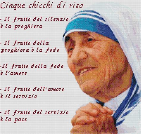 Per quel che attiene alla mia fede, sono una suora cattolica. Professione Donna: Schema a punto croce: Madre Teresa di ...