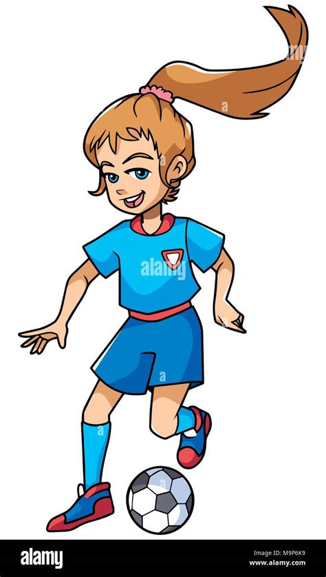 Football Player Cartoon Girl Clip Art Cartoon Girl Soccer Player