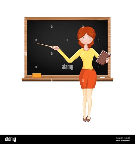 Young Female Teacher Black Classroom Cut Out Stock Images And Pictures Alamy