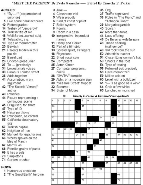 Crossword Puzzles With Fun Themes And Lively Fill To Print And Solve