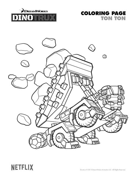 Dinotrux coloring pages best of ty and dozer free. tonton dinotrux dibujos colorear - Dibujalandia