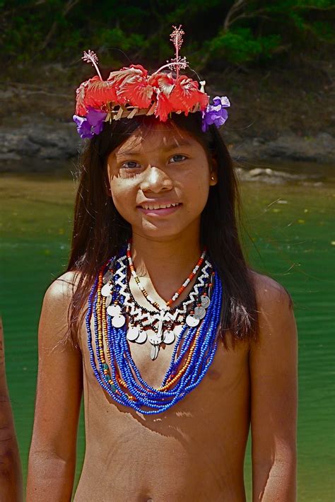 Panama Chagres Park Embera Puru Indianen Na Een Lange Flickr