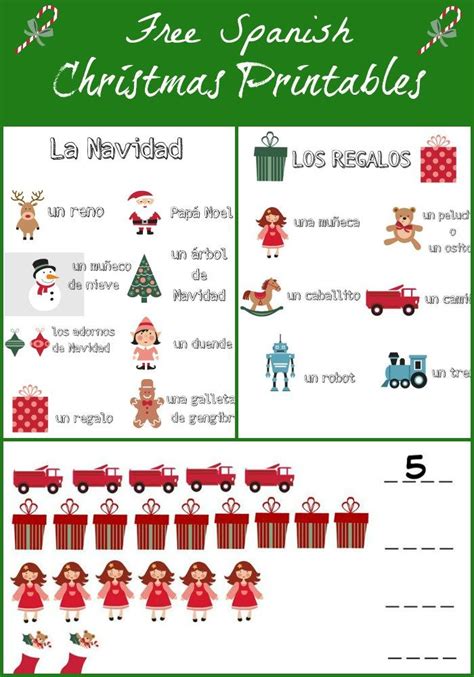 Free Christmas Printables In Spanish Ladydeelg Spanish Christmas