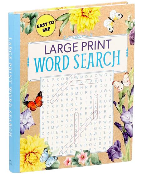 Large Print Printable Word Searches Printable Blank World