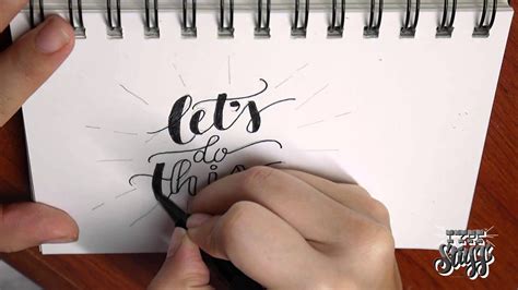 Hand Lettering Tutorial 1 Lets Do This Youtube