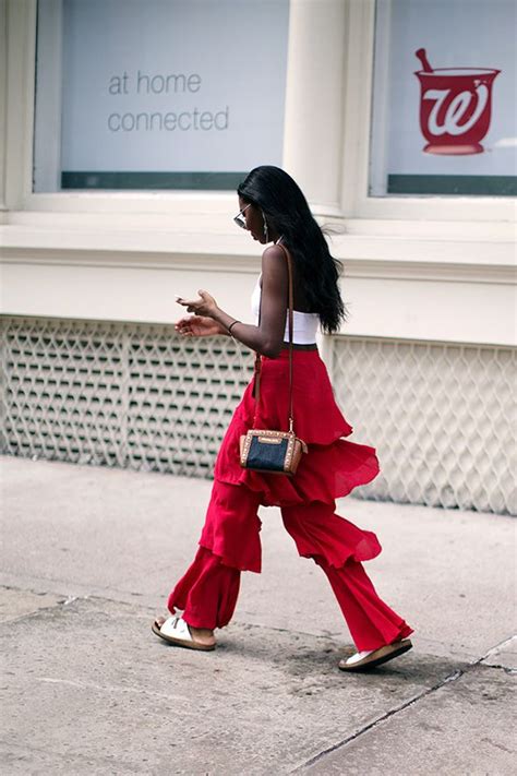 On The Streetlafayette St New York Black Women Fashion Red Fashion