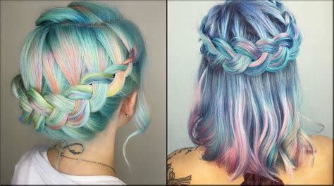 Impressive Pastel Color Braids Hairstyles You Wont Miss Out