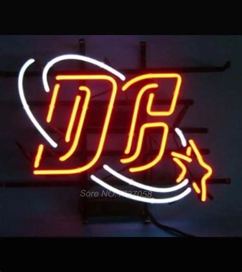 Dc Comics 75th Anniversary Logo Neon Sign Nikee Rochee Neon Sign Nbaa