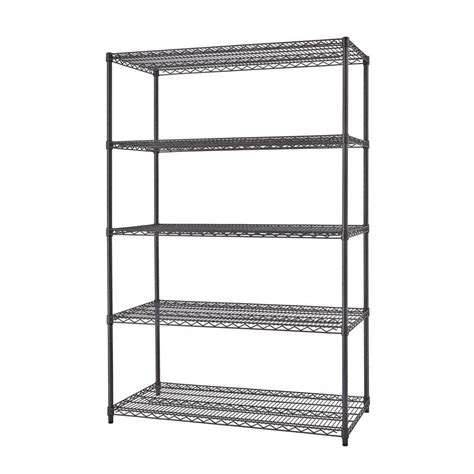 Reviews For Trinity Black Anthracite 5 Tier Steel Wire Shelving Unit