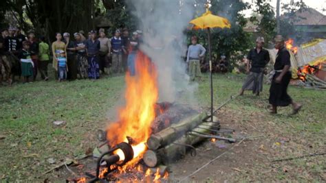 Bali May 2012 Burning Stock Footage Video 100 Royalty Free