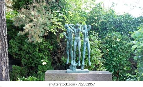 Sculpture Three Naked Women Millesgarden Stock Photo Shutterstock