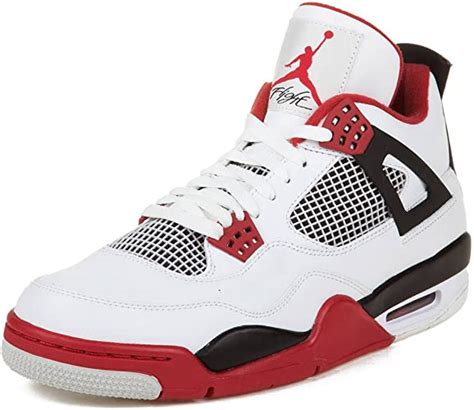 Nike Air Jordan 4 Retro Fire Red Whitevarsity Red Black Trainer Size