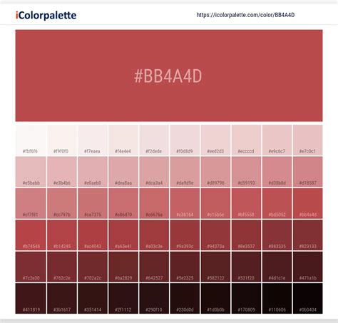 Pantone 17 1545 Tcx Cranberry Color Hex Color Code Bb4a4d