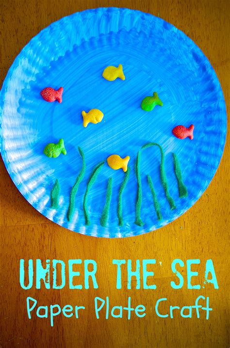 Under The Sea Ocean Paper Plate Craft For Preschool Kids Preschool