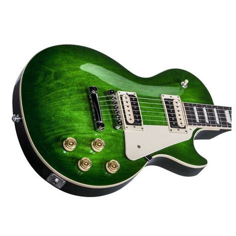 Gibson Les Paul Classic T Electric Guitar Green Ocean Burst 2017 At