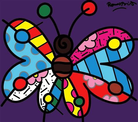 Épinglé Par Thelma Paiz Sur Art Arte Art Papillon Romero Britto