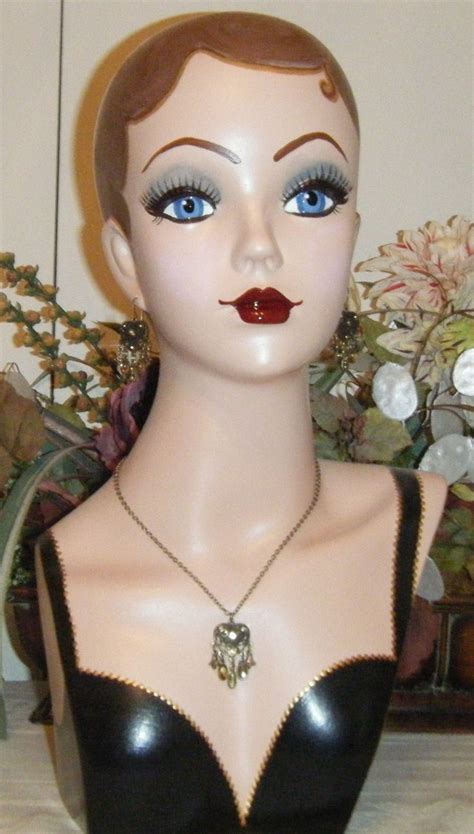 Hand Painted Vintage Lady Mannequin Display 1920s Flapper Style