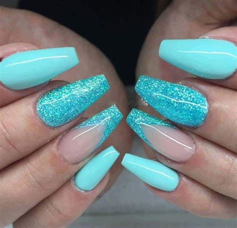 Pin By Denise Sharp On Nails Turquoise Nails Blue Acrylic Nails