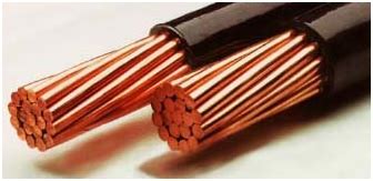 Joint box or tee or jointing system. Common electrically conducting materials used in electrical cables