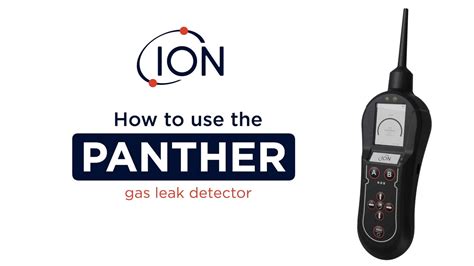 How To Use The Panther Gas Leak Detector Ion Science Uk