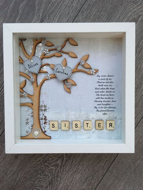 However, this gift is a great way to immortalize an old letter or cherished card. Pin by karen mckay on DIY Crafts | Sister gifts diy ...