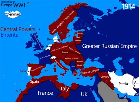 European Alliances Of Ww1 After A Habsburg Union In Germany And The