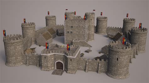 Medieval Castle Set 3ds