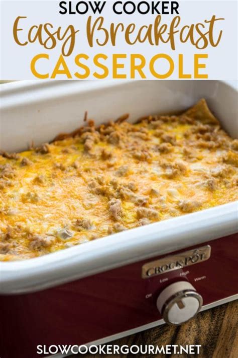Eating a balanced, filling breakfast is one of the best ways to start your day. Slow Cooker Easy Breakfast Casserole is the perfect breakfast rec… | Breakfast casserole easy ...