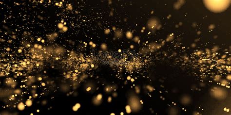 Background Of Black Gold Particles Download Free Banner Background