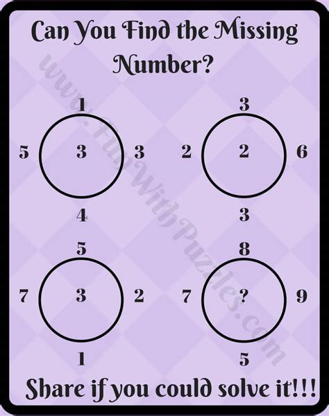 Maybe you would like to learn more about one of these? Maths Logic Circle Puzzle Questions with Answers for ...