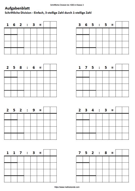 Im folgenden stellen wir euch passendes material für den schulunterricht für das fach mathe in der 3. Schriftlich Teilen ohne Rest | Matheaufgaben Klasse 4 ...