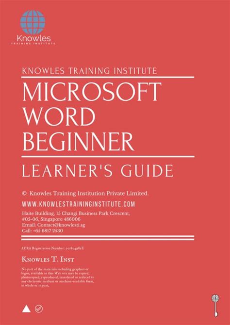Microsoft Word Beginner Training Course In Singapore Knowles Training