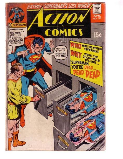 Action Comics 399 1971 Superman Dc Comics Neal Adams Fr Comic Books