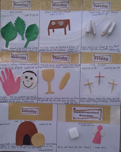 Holy Week Activity Sheet For Kids