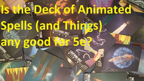 Get all the decks we produced. Is the Deck of Many Animated Spells for D&D 5e any good? (Review) - YouTube