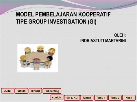 Ppt Model Pembelajaran Kooperatif Tipe Group Investigation Gi Oleh