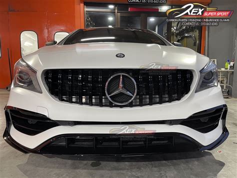 Cla W117 180 200 250 45 Amg Front Grill Gt Facelift Black
